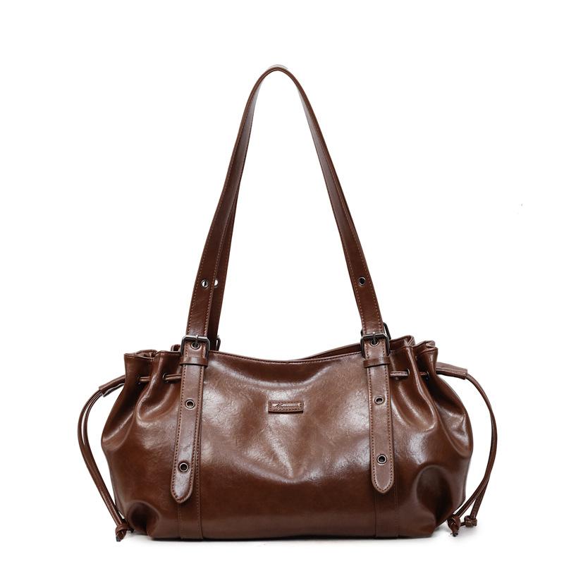 Retro Large-capacity Handbag, Niche Design, Single-shoulder Underarm Bag, Tote Bag