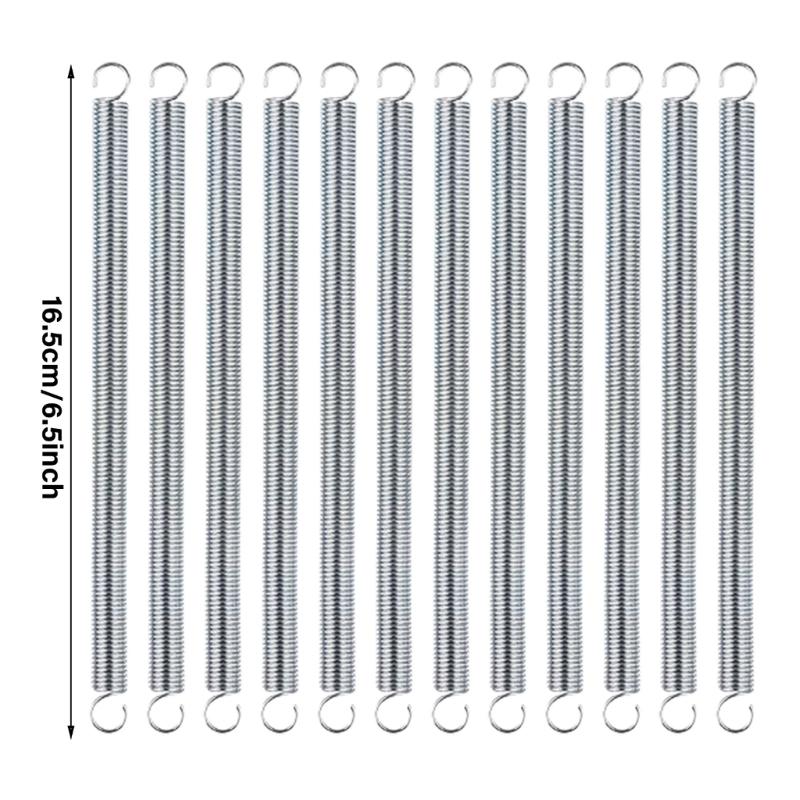12 Stück Edelstahl Zugfeder Verlängerungsspiralfeder Drahtdurchmesser 0,047 Zoll Rückzugfeder mit Hakenenden