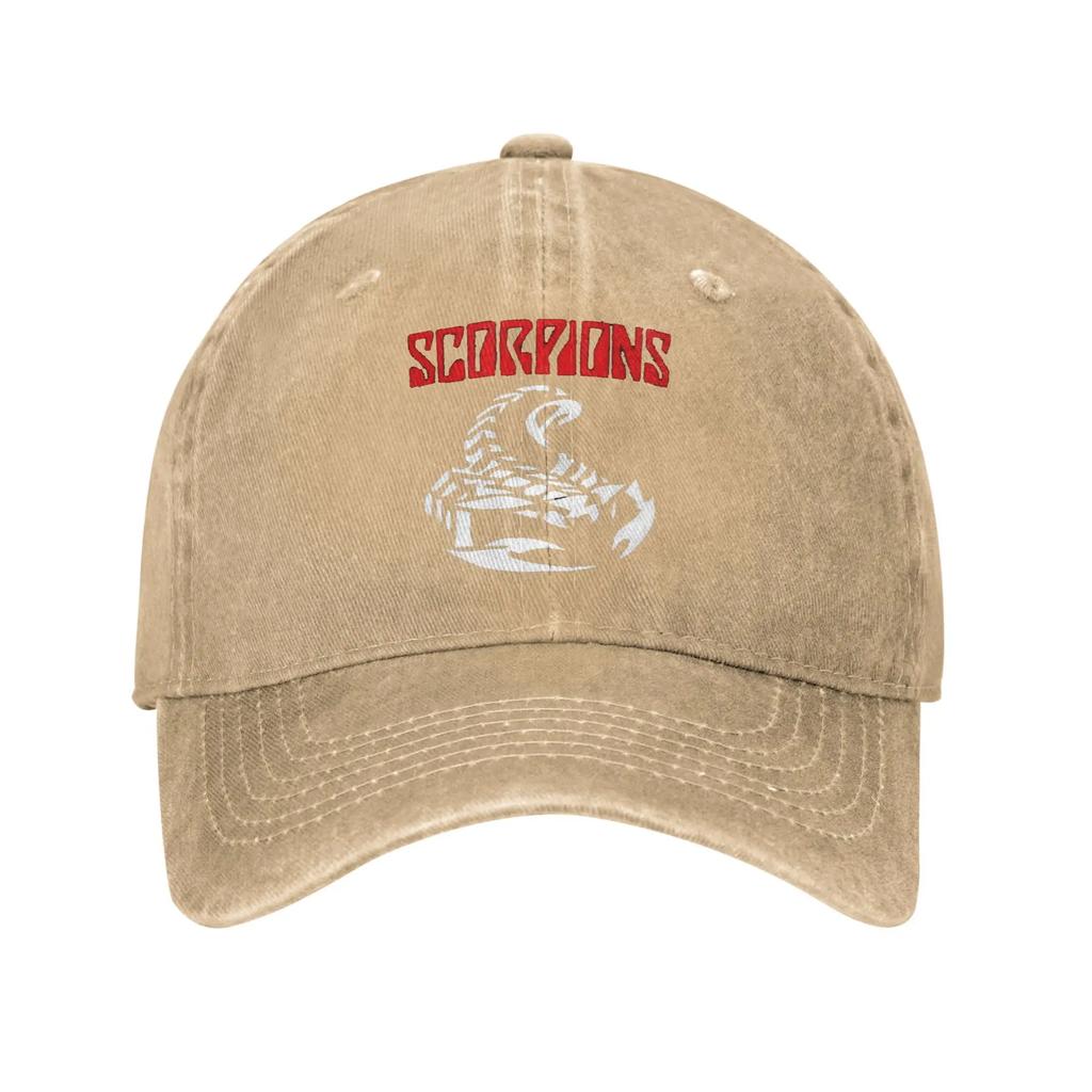 Summer Scorpions Rock Band Baseball Cap Sun Music Hot Sale Print Washed Hat Couple Women Cute Running Hippie Baseball Caps