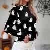Women's Daily Casual Long-sleeved Printed O-neck Top