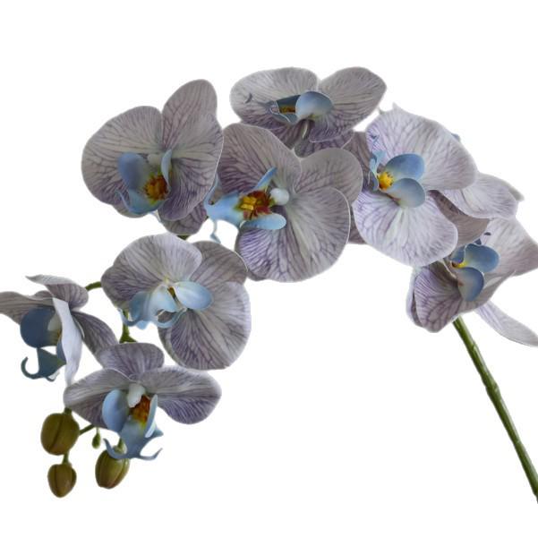Luxury Artificial Phalaenopsis Flower Arrangement - 9 Heads, Morandi Color for Weddings & Hotels