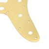 13-Hole Electric Guitar Pickguard with Scratch Plate, for Jazzmaster, Squier, and Classic Vibe Guitars, Vintage Style with Aluminum Alloy Shell (Gold)