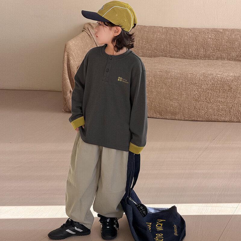 Boys' Cartoon Curved Leg Spring/Autumn Casual Pants