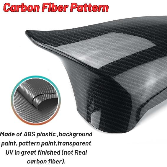 M Sport Side Carbon Fiber Mirror Cover Caps Replacement for 2014-2019 BMW M4/F82 F83 M3/F80 M2/F87 Accessories Exterior Trim Body Parts Tuning, 1Pair
