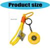 Fun Cartoon Barbell Keychain Fitness Gift Enhances Workout Motivation Portable Bag Pendant Keyring for Daily Carry