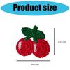 Sew On Fruit Applique Patches Set with Knit Cotton Texture, 20 Mini Fabric Patches for Clothes Bags Hats Shoes and Small Repair Coverups
