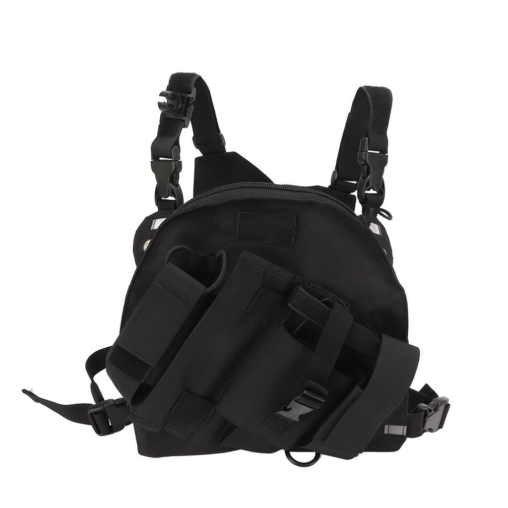Radio Chest Harness Large Store Space Oxford Cloth Adjustable Chest Bag Universal for 2 Way Radio