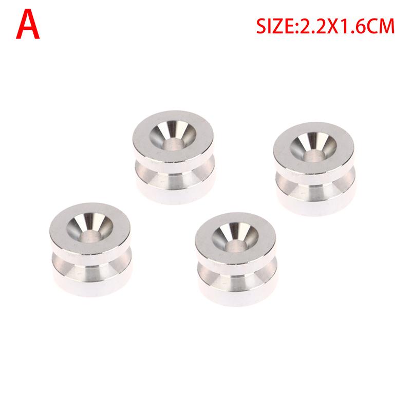 4Pcs Universal Motorcycle Rear Luggage Case Helmet Trunk Suitcase Bracket Base Plate Bushing Pad Buckle Spacers Screws Nuts