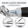 1PCS Nail Clipper with Catcher Safety Lock Angled Head Nails Cutters Trimmer Toenail Clipper for Thick Nails