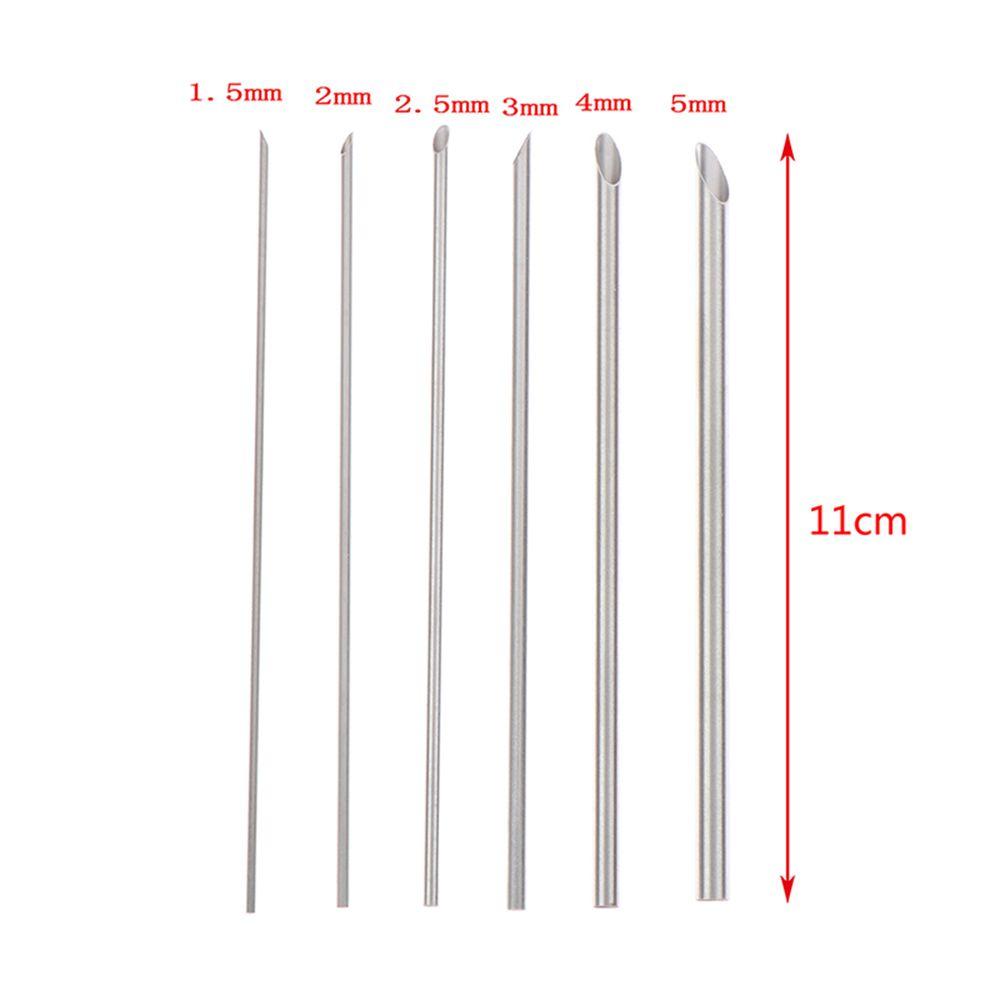 6pcs/set Handcraft Circle Hole Crafts Tool Pottery Cutting Sculpture Modeling Hole Puncher Ceramic