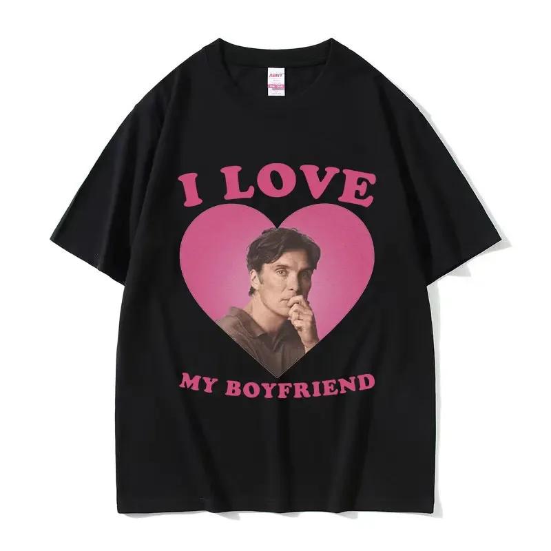 26 Ich liebe meinen Freund Cillian Murphy Grafik T-Shirts Retro High Fashion T-Shirt Harajuku Kurzarm Lässige Ästhetische Kleidung