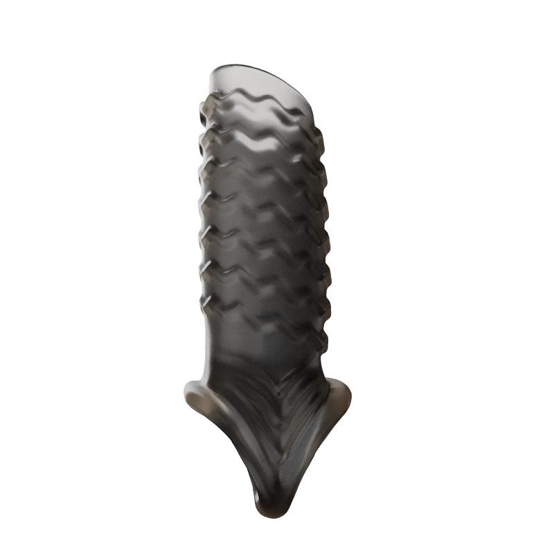 Long Time Spray Penis Erection Sex Toy Cock Sleeves Condom Reusable Silicone Penis Sleeve for Men