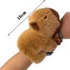 Plush Capybara Slap Wristband Stuffed Dolls Huggers Slap Toy Cute Interactive Toy  Kids Gift