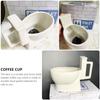 Creative Toilet Coffee Mug Funny Ceramic Water Bottle Novelty Beer Cup Home Office Use Cartoon Design Easy Clean Polished