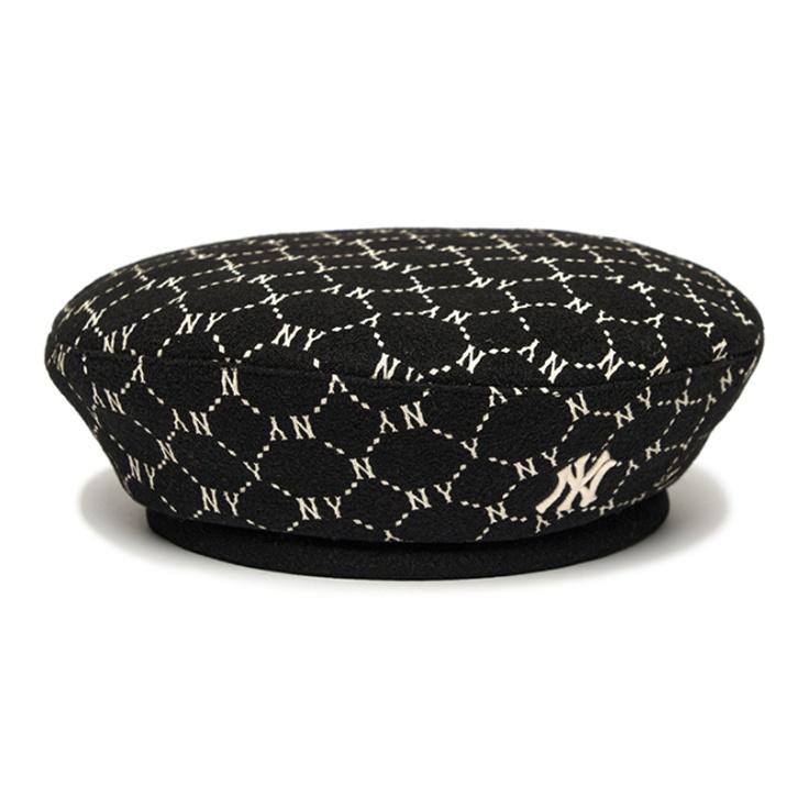 

MLB Monogram Diamond Wool Beret Fashion 3ACBB0616 F чорний
