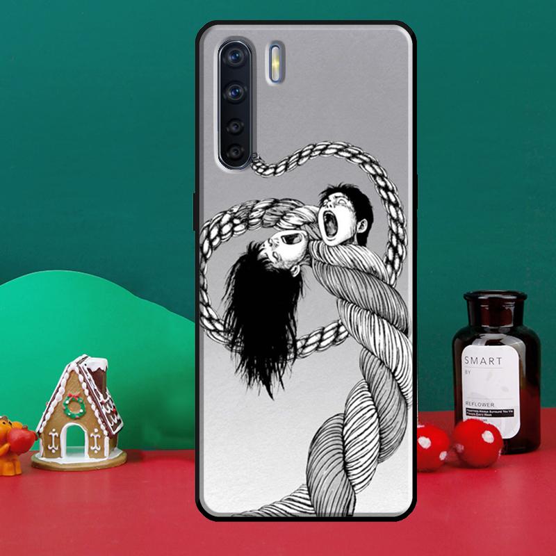 

Чехол Junji Ito Horror Manga для OPPO A5 A9 A31 A53 2020 A53S A1K A3S A5S A15 A52 A72 A83 A91 A54 A74 A94 Coque OPPO A1K