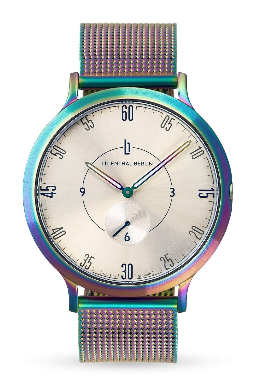 

Lilianthal Berlin Small Second Made in Multicolor Men s Watch, Germany, L01-110-B023I,