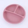 Children's Silicone Divided Plate Set: Food-Grade Tableware with Fork & Spoon for Babies and Toddlers