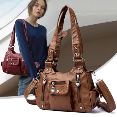 Luxus Handtaschen Damen Taschen Designer Weiche Ledertaschen für Damen 2025 Winter Hobos Europa Umhängetasche Damen Vintage Berühmte Marke Tragetasche