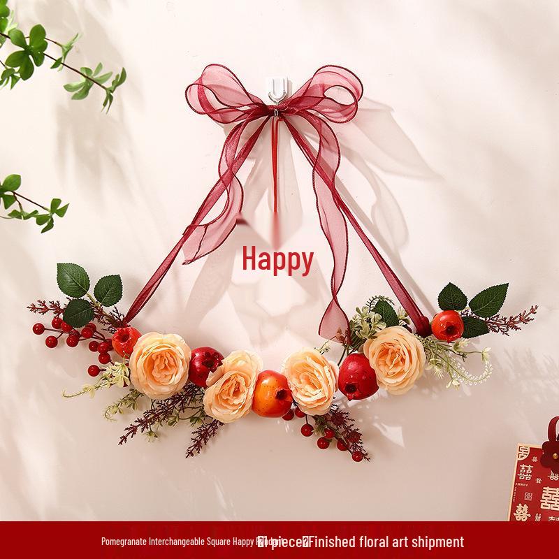 3D Double Happiness Wedding & Home Decor Sticker Set