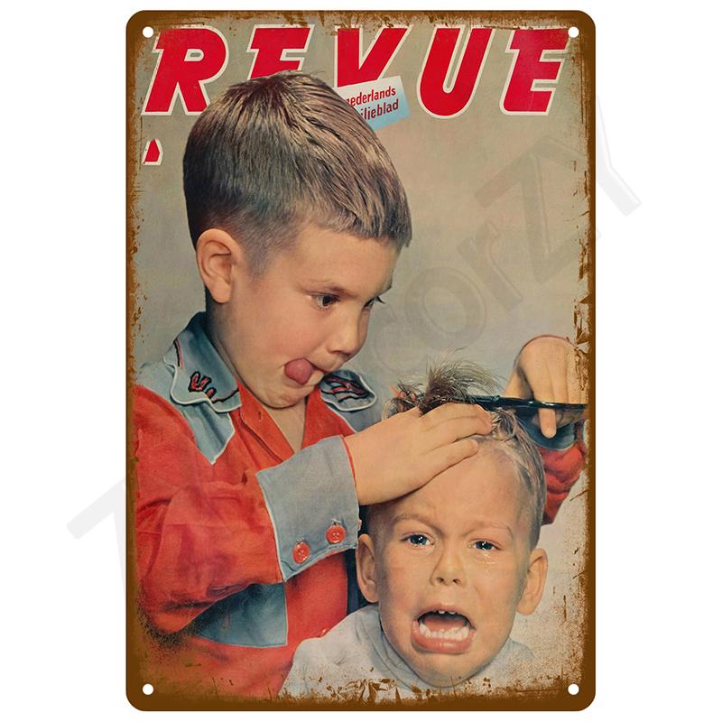 Retro Wall Art Bar Accessories Mancave Tin Sign Room Luxury Home Decor Item Decorations Metal Signs Vintage Metal Plates Posters