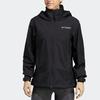 adidas TERREX Women's RAIN.RDY Outdoor Waterproof Breathable Jacket Black HN5460