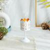 Votive with Stand House Design Inside Gold Finish