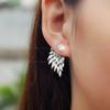 New Vintage Gothic Angel Wing Feather Earrings-(inlay Artificial Rhinestones Adorn)-Fashionable Women'S Jewelry