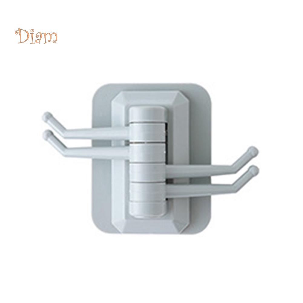 NO.HS Bathroom Wall Mount Self Adhesive Hooks Rotary Towel Sundries Hanger Towels Wash Cloth