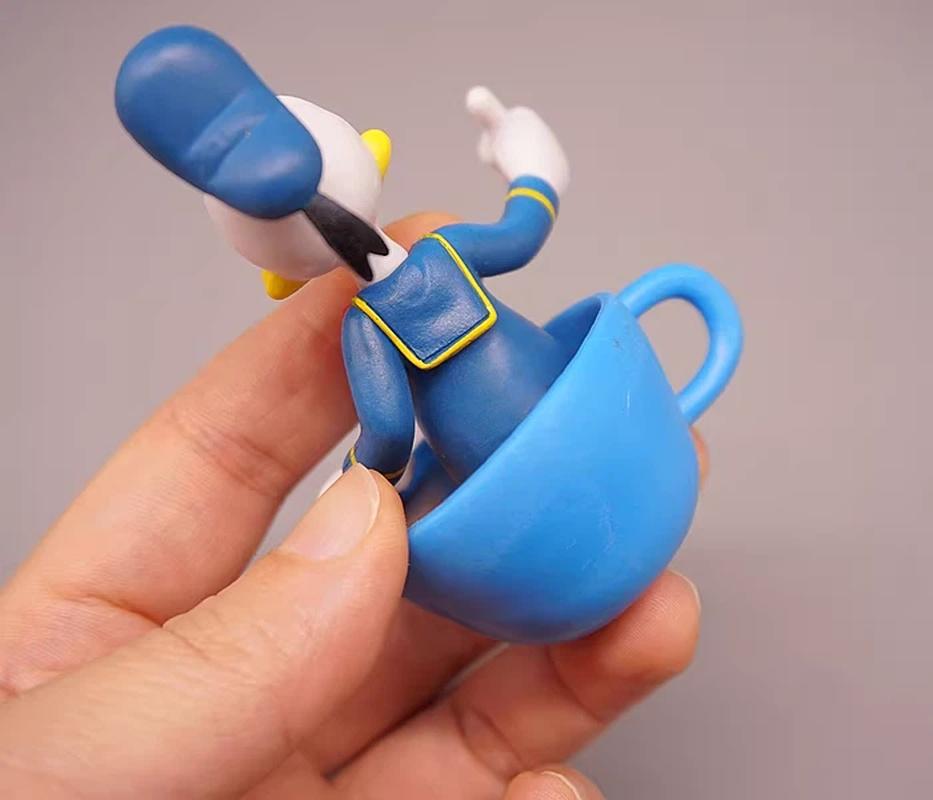 In Stock 6Pcs/Set Mouse Winnie Pooh Duck Cup Style Blind Box Kawaii Action Figure Model Ornament Toy Birthday Gifts For Girls