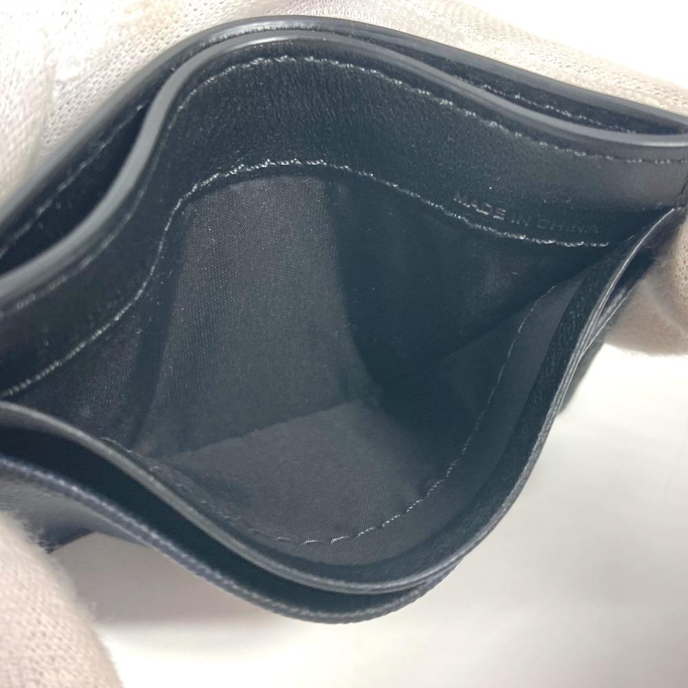 BURBERRY check Business Card Holder Pass Case Card Case Leather/PVC Navy/Black