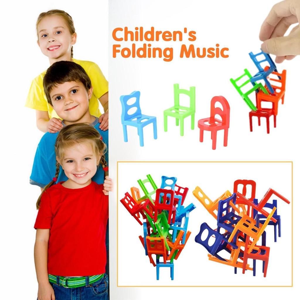 Chair Stacking Game Diy Children's Educational Toy For Balance And Coordination Development
