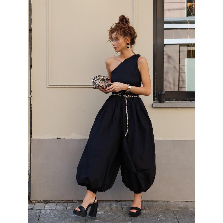 Modne Hip-Hopowe Casualowe Spodnie Haremki Wiosna i Lato Damskie Taniec Uliczny Osobiste Y2k Balonowe Bufiaste Sensoryczne Bawełniane Elastyczne Spodnie