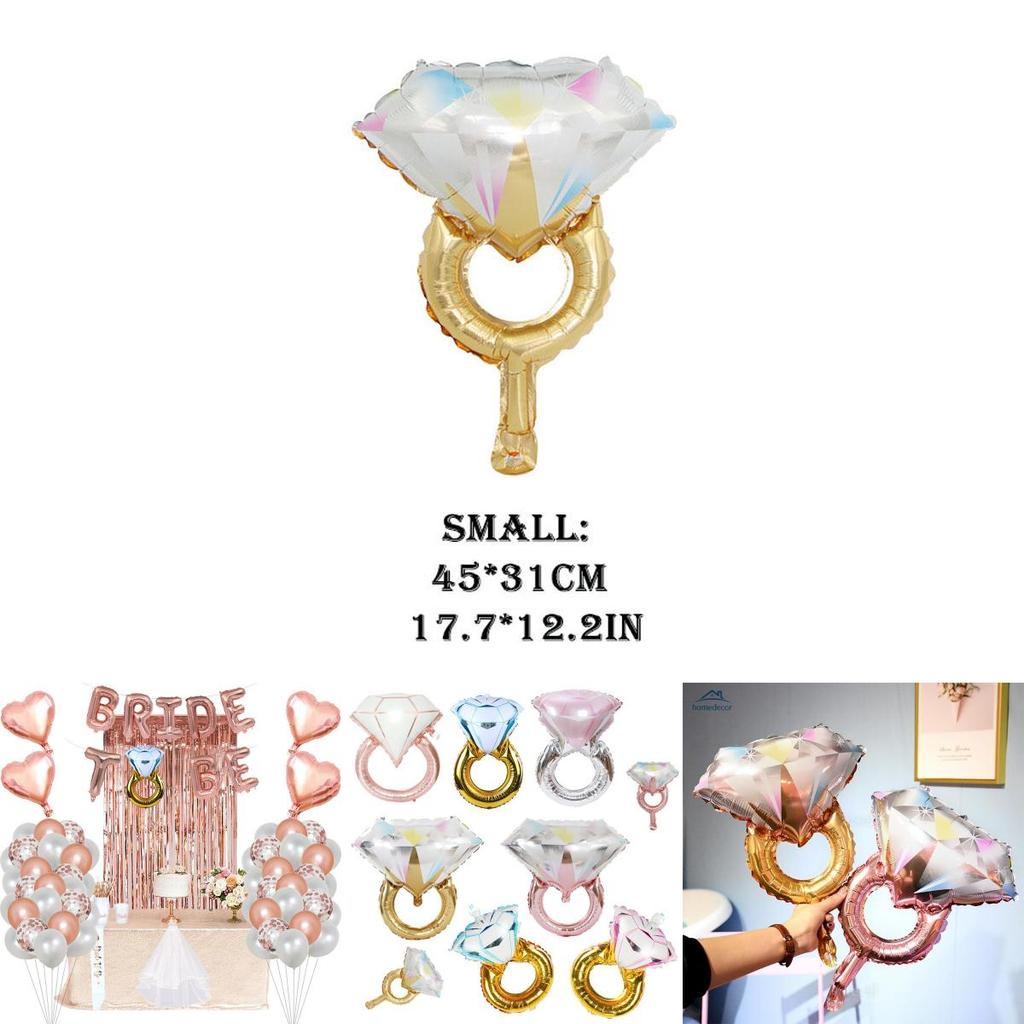 Enhance Your Special Day Diamond Ring Foil Ballons For Engagement Wedding Decorations