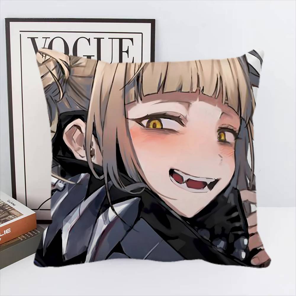 Anime My Hero Academia Himiko Toga Pillow Case Square Pillow Bedroom Sofa Leisure Comfort Cushion Home Decoration