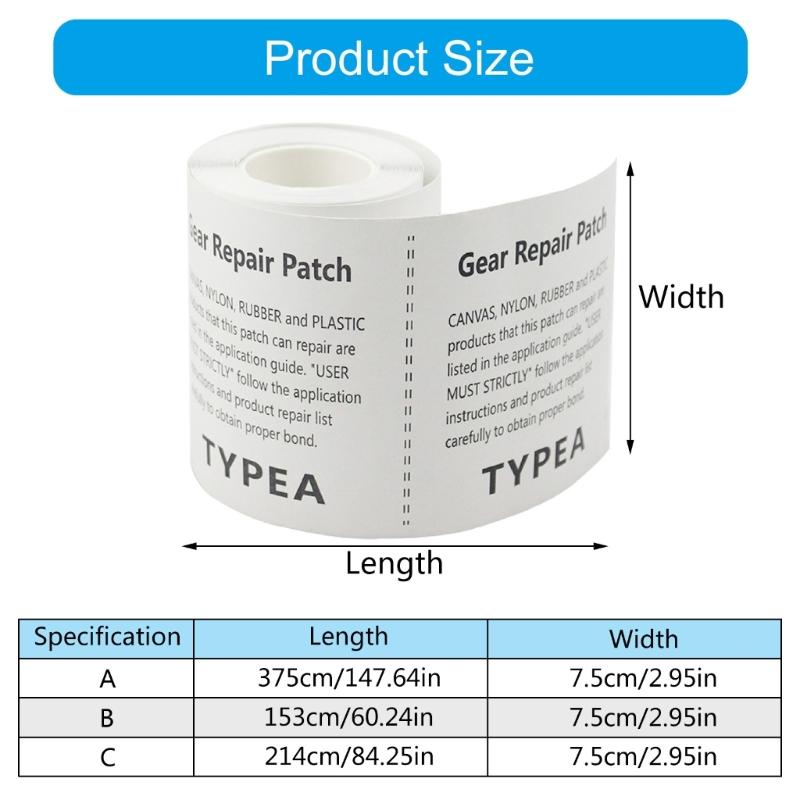 Waterproof Awning Repair Tape Strong Adhesive Super Stick Accessories For Tents Boat Covers, Canvas, Canopies Motorhomes