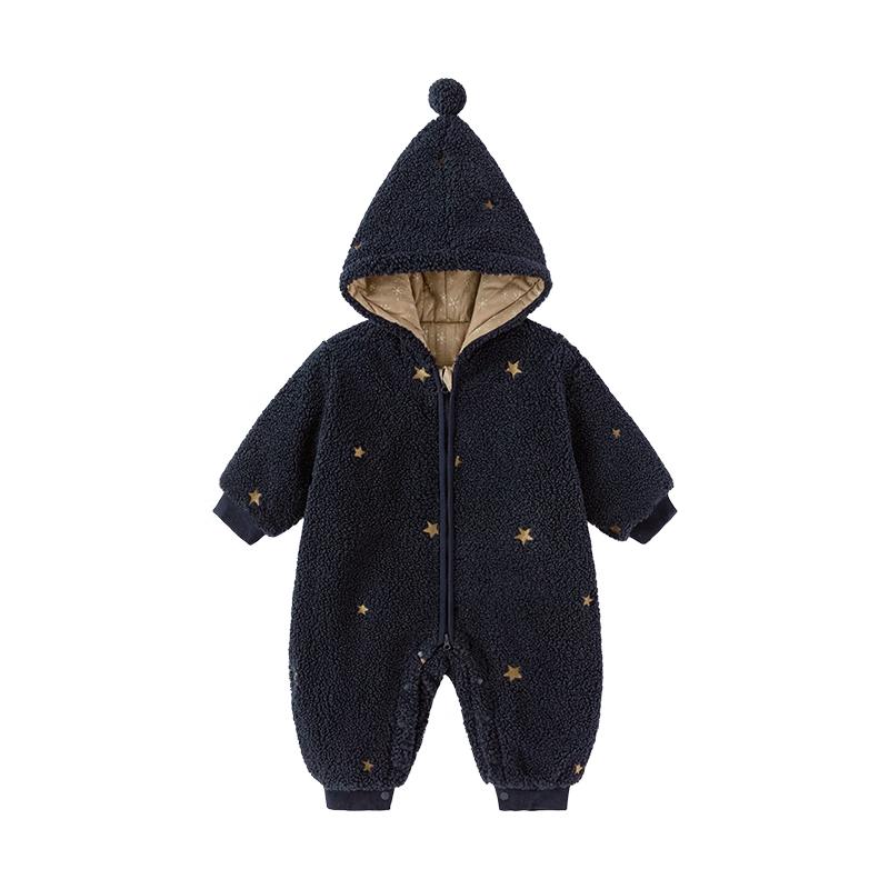 Зимний стеганый комбинезон с капюшоном Babylove 73