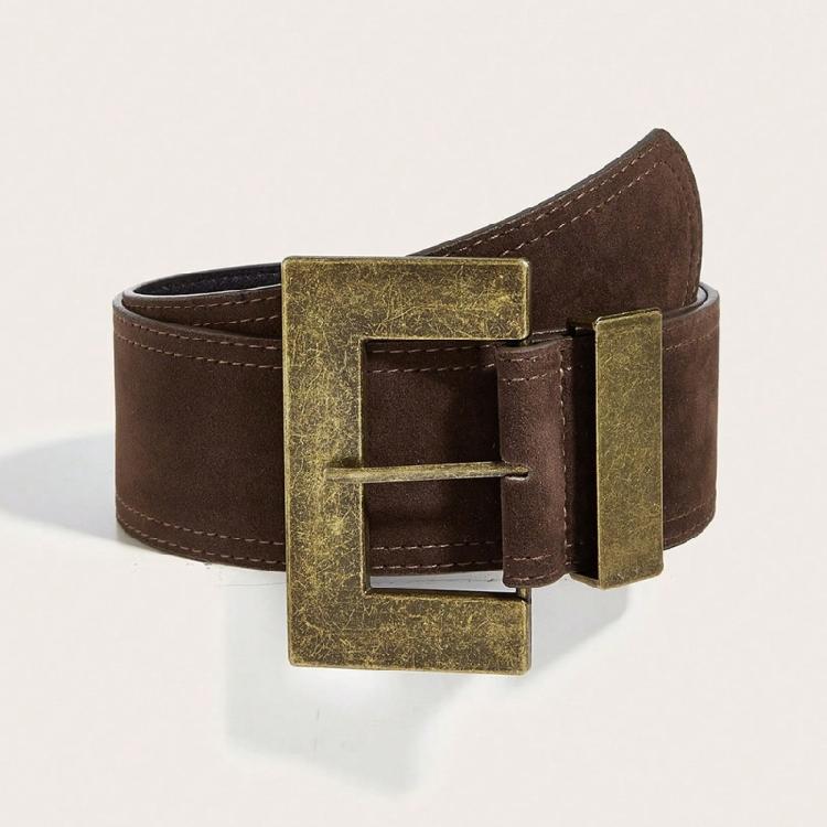 Trendiger, nietenbesetzter Kunstledergürtel, Länge individuell anpassbar, Unisex-Stil, ideal für Musikfestivals und Freizeit.