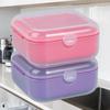 1 Pezzo Scatola Mini Sapone da Viaggio Portatile a Prova di Perdite Scatola Porta Sapone, Adatta per Dormitorio Viaggio, Campeggio