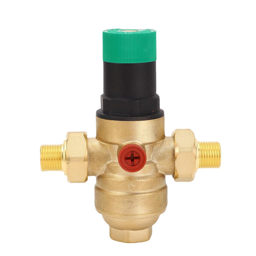 Water Pressure Regulator Brass 40 Microns Filter Drinking Water Pressure Regulator with Meter