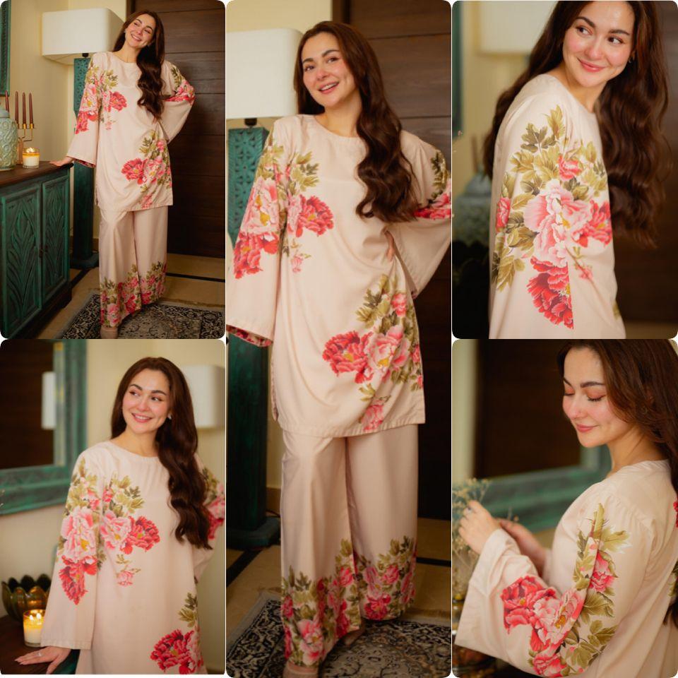 Indian Designer Party Wear Crepe Kurta Pant Cord Set Women Party Wear Bollywood Kurti