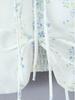 Elegant French Square Neck Floral Tie-Up Top - Women's Summer Slimming Waist-Cinching Shirt