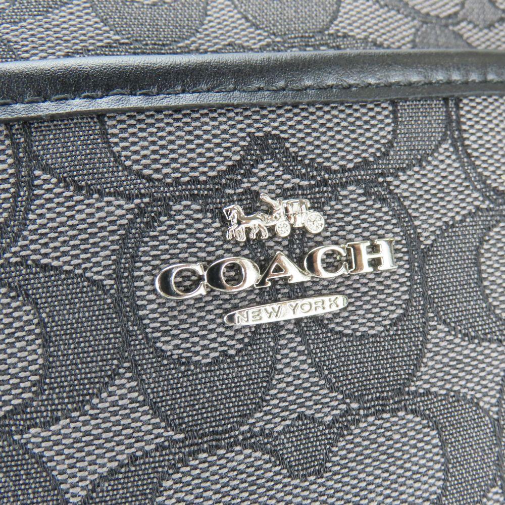 Used COACH Shoulder Bag F29960 Signature canvas/leather gray black casual