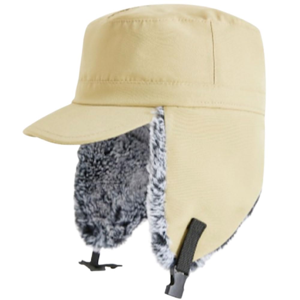 

Теплый бомбер Экстра начес Траппер Летный для горного отдыха на открытом воздухе Зима Бесплатно [FREESE] Шапка, Теплый, Флис, Шапка, Кепка, Рыбалка, Альпинизм, Активности, (Дж. П., бежевый