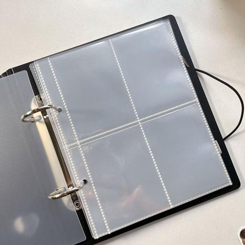 A4 Kpop Photocard Collecting Album - 25 Pocket Binder With Baffle For Idol Pictures