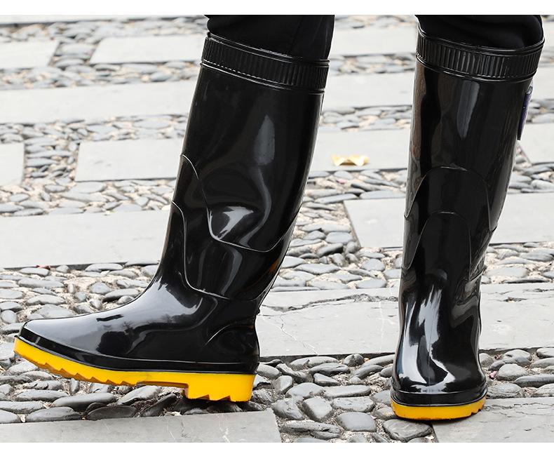 Zengfeng Pánské nepromokavé protiskluzové holínky s vysokým svrškem