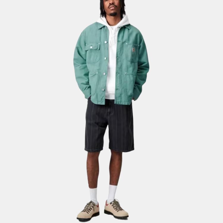 Carhartt WIP FW25 Walter Chore Coat Adjustable Cuffs Long Sleeve Jacket Men Jackets I035552-2ZU-GD