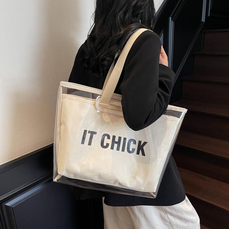 

Jelly Bag, Letter Temperament Shopping Tooth Tote Bag Crossbody Bags for Women