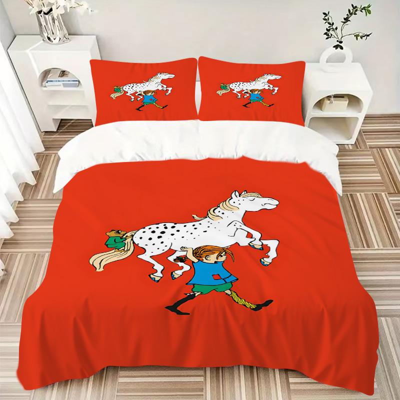 Horse Child Journey Print 3Pcs Bedding Setduvet Cover With 2 Bedropillowcase Home Birthday Gift