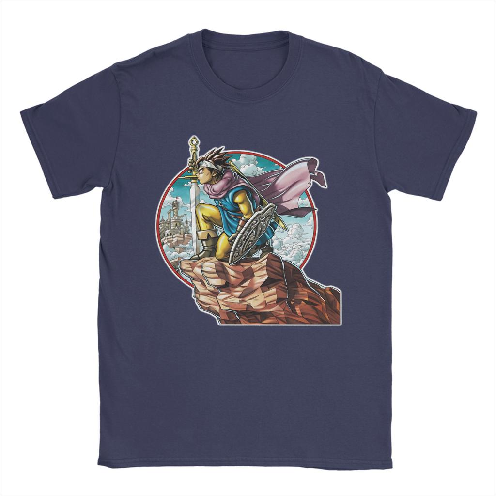 Anime Game Dragon Quest TShirt Summer  Cotton TShirts For Unisex Fashion Printed Tee Shirt Short Sleeve Street Style Tees